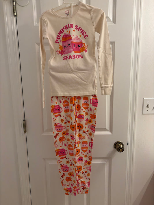 New 2 piece pajama Pumpkin season - size Youth - 10 (L)