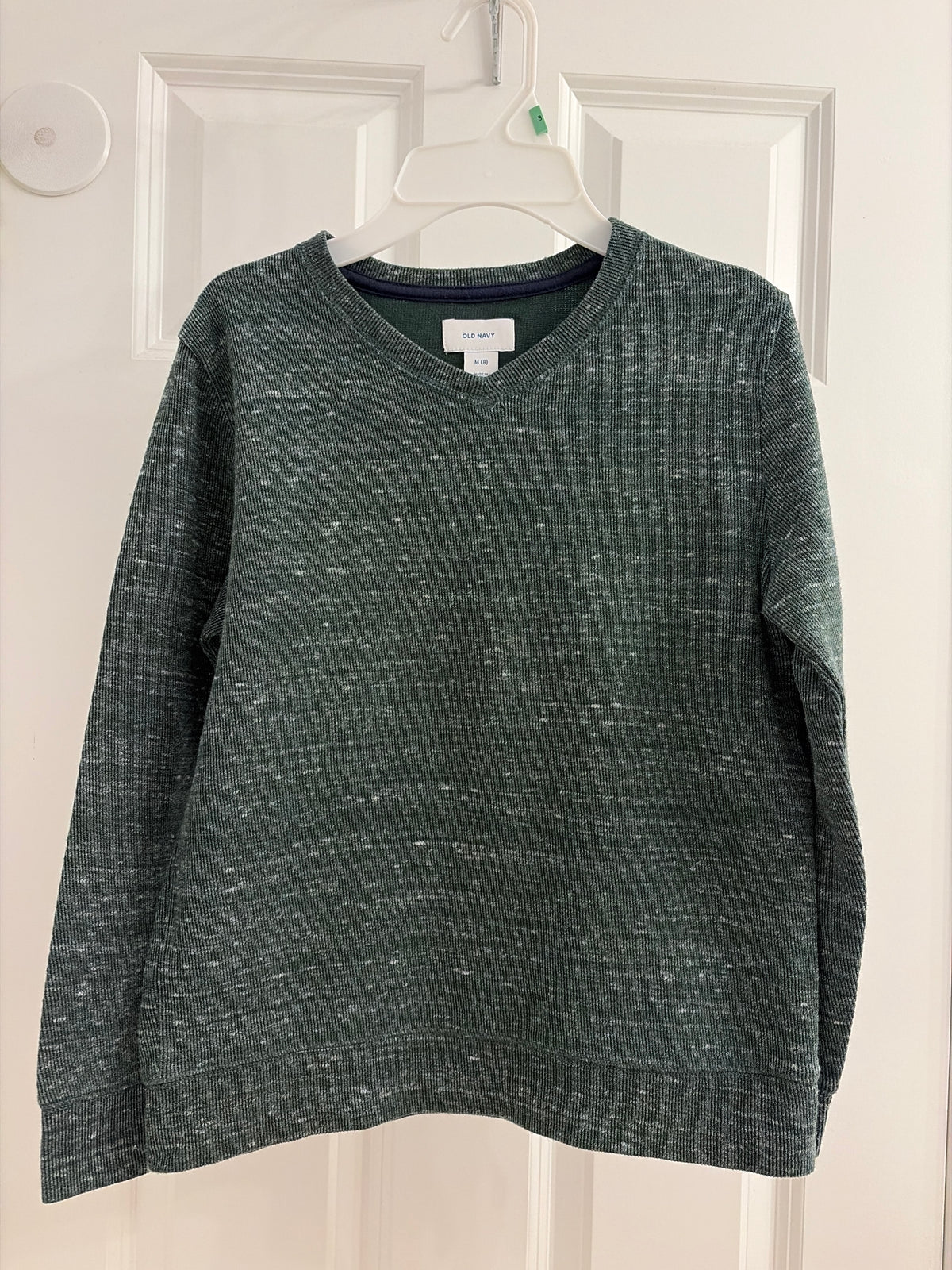 Green dress sweater Like new - size Youth - 8 (M)