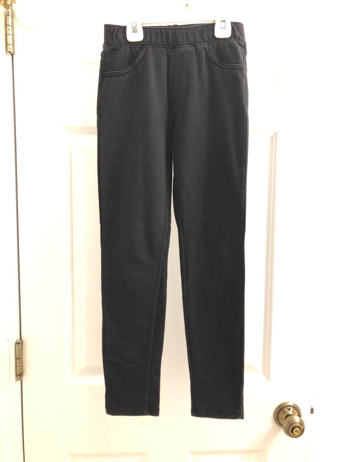 Black Jeggings EUC - size Youth - 7 (S)