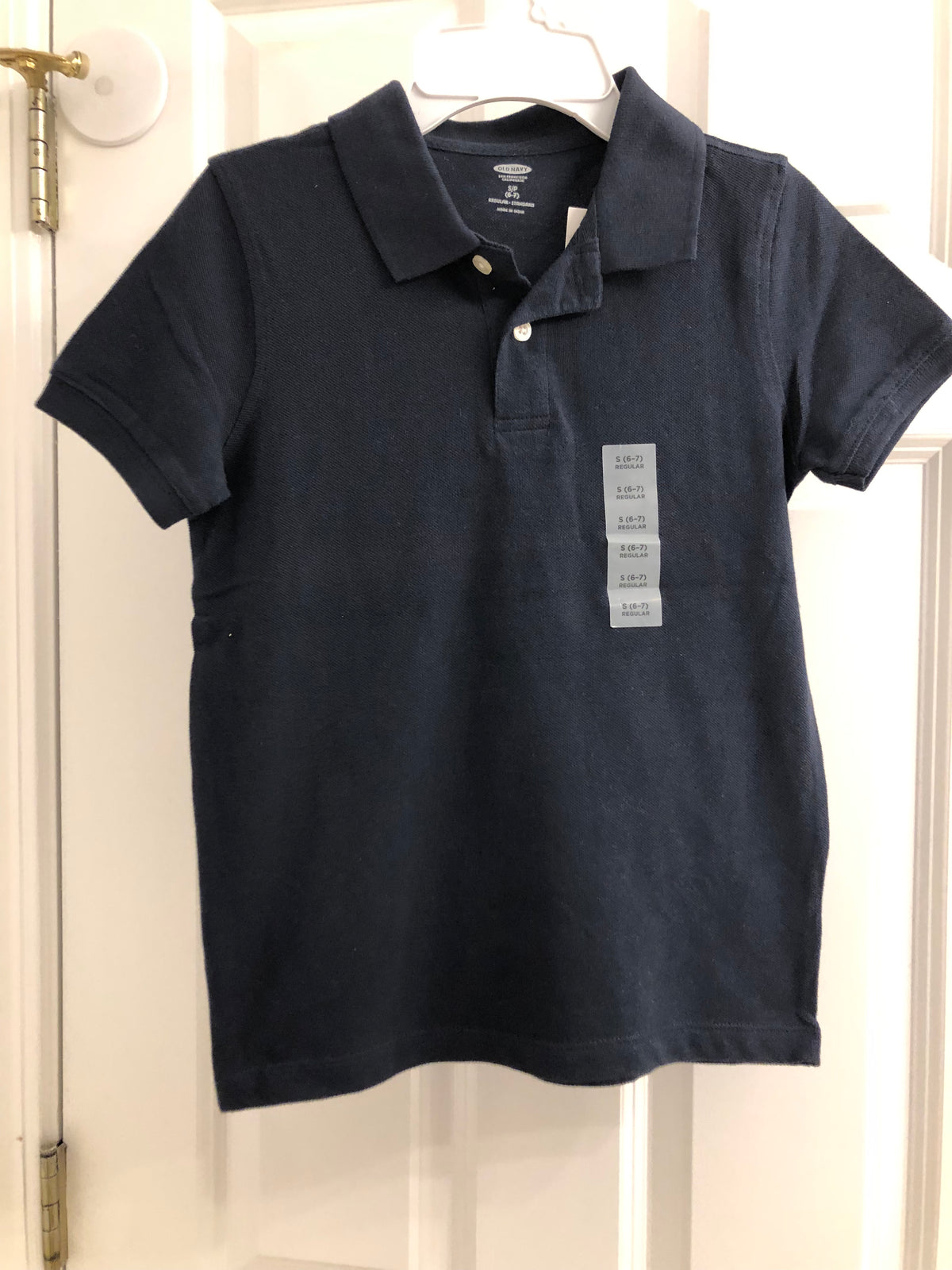 New polo shirt Navy blue - size Youth - 6 (S)