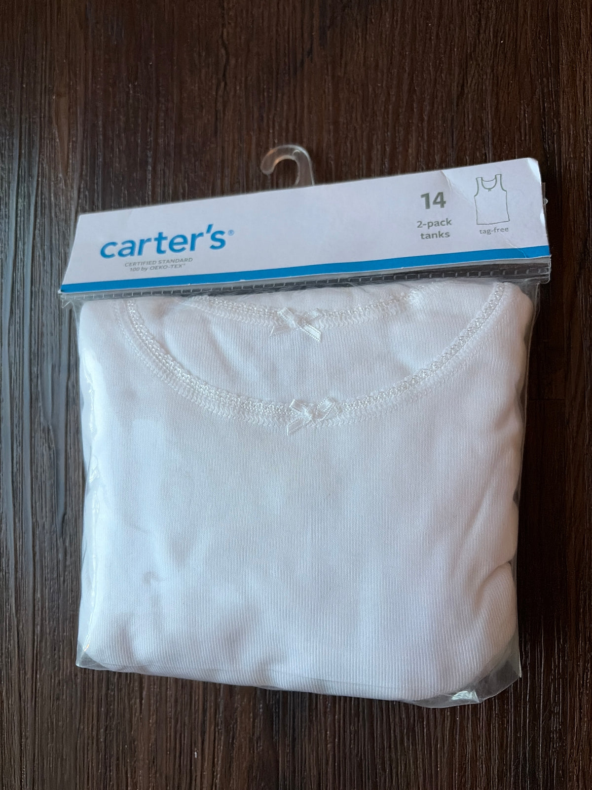 New 2 under tanks 100% cotton - size Youth - 12 (L)