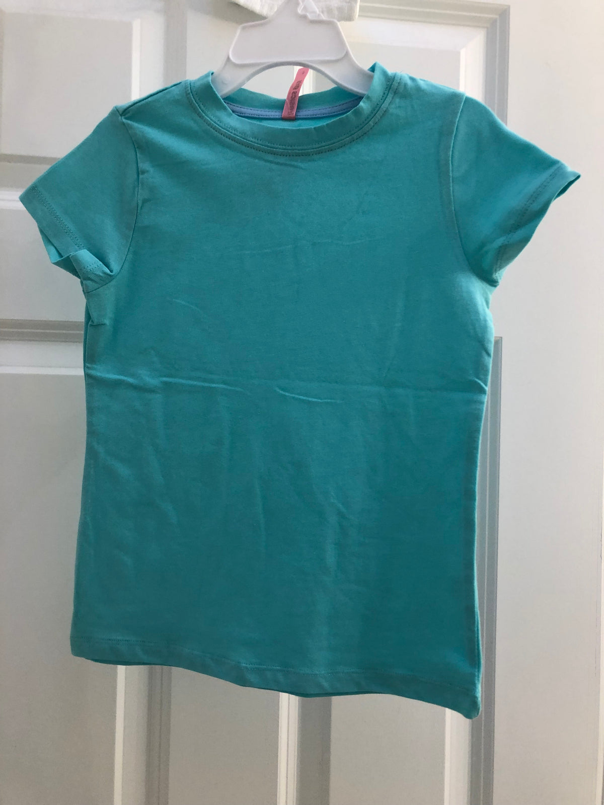 New t-shirt Turquoise - size Youth - 5 (XS)