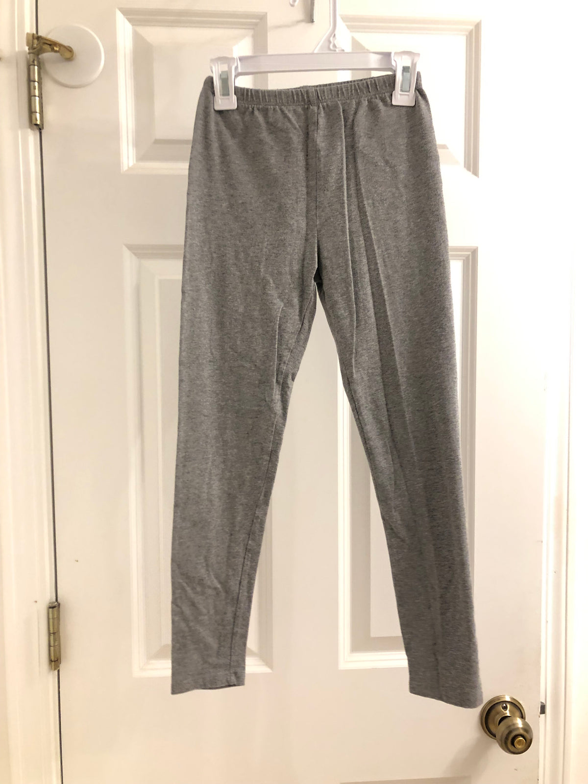 Gray leggings cotton - size Youth - 10 (L)