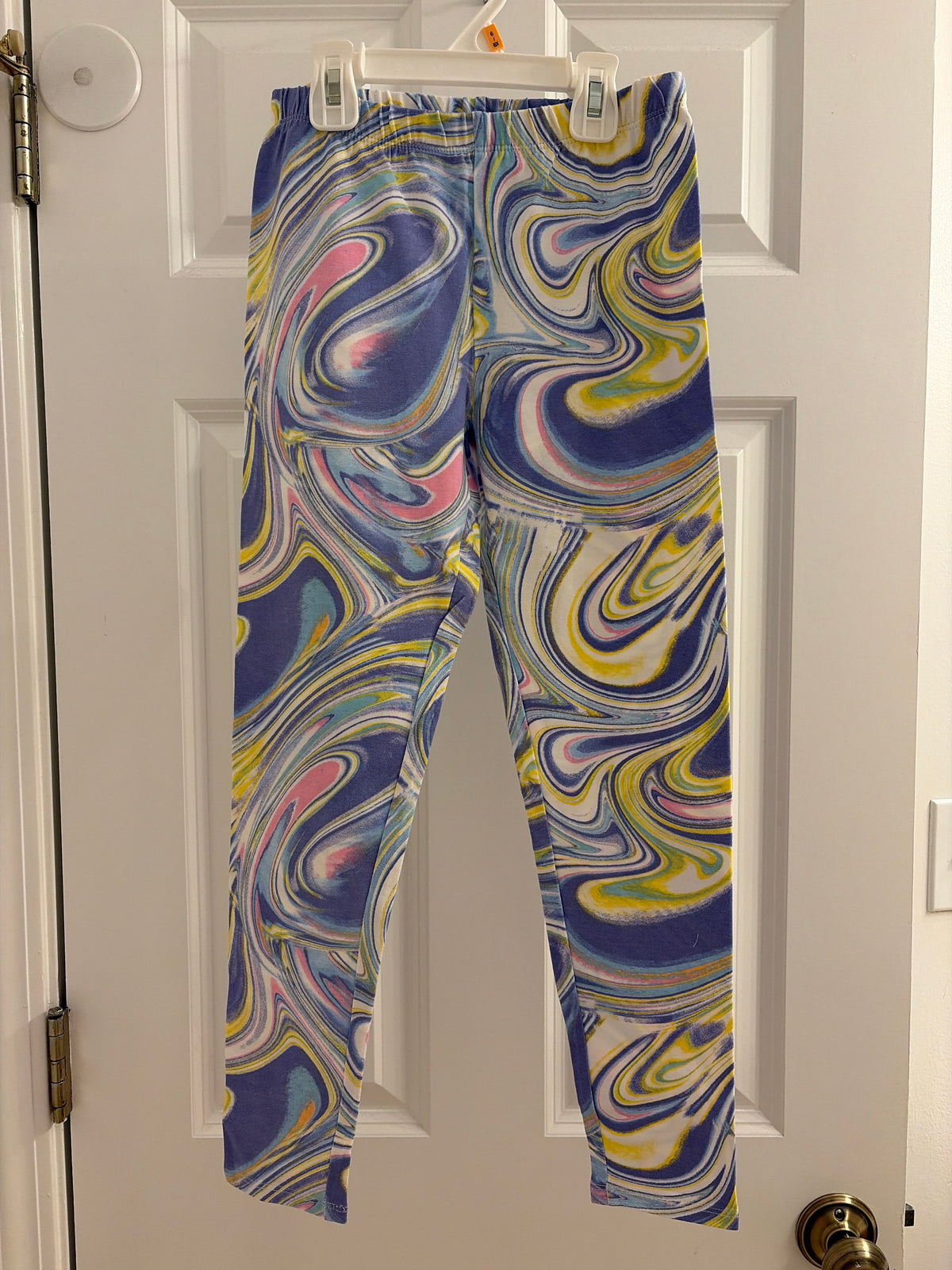 New leggings Blue yellow. - size Youth - 10 (L)