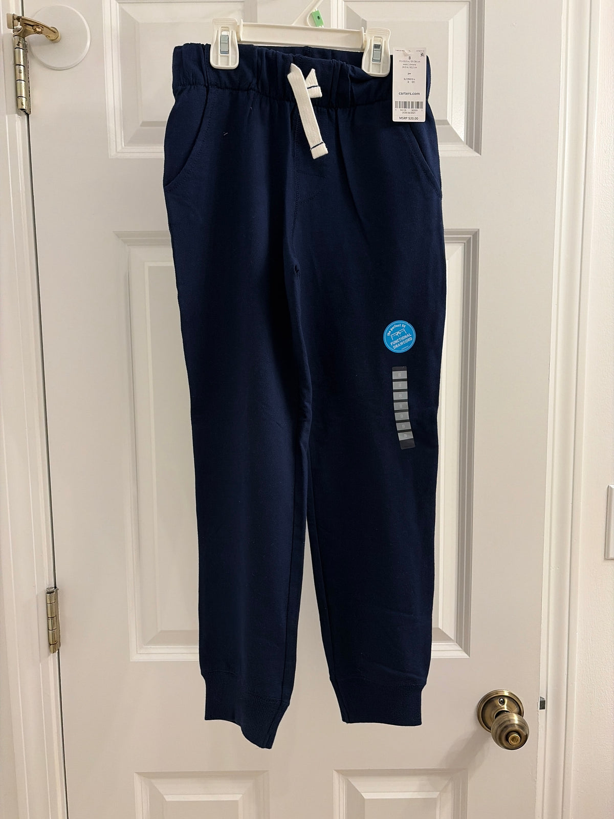 New pants joggers Navy blue. - size Youth - 8 (M)