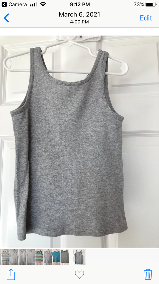 Gray tank Undershirt - size Toddler - 3T