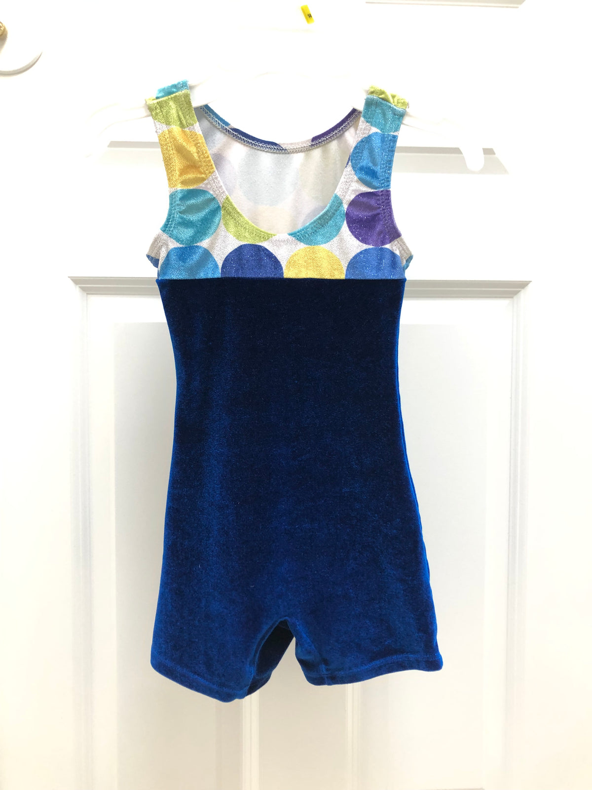 Gymnastics leotard Blue - size Youth - 6 (S)