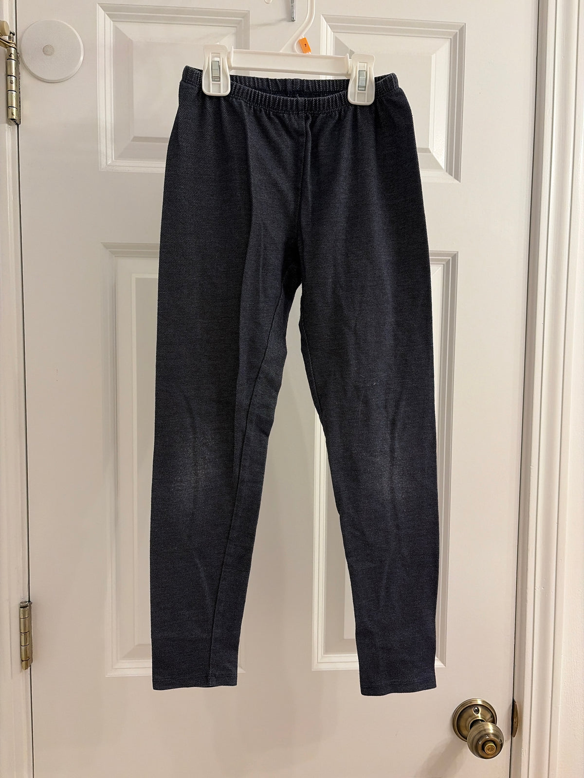 Cotton leggings Navy blue - size Youth - 10 (L)