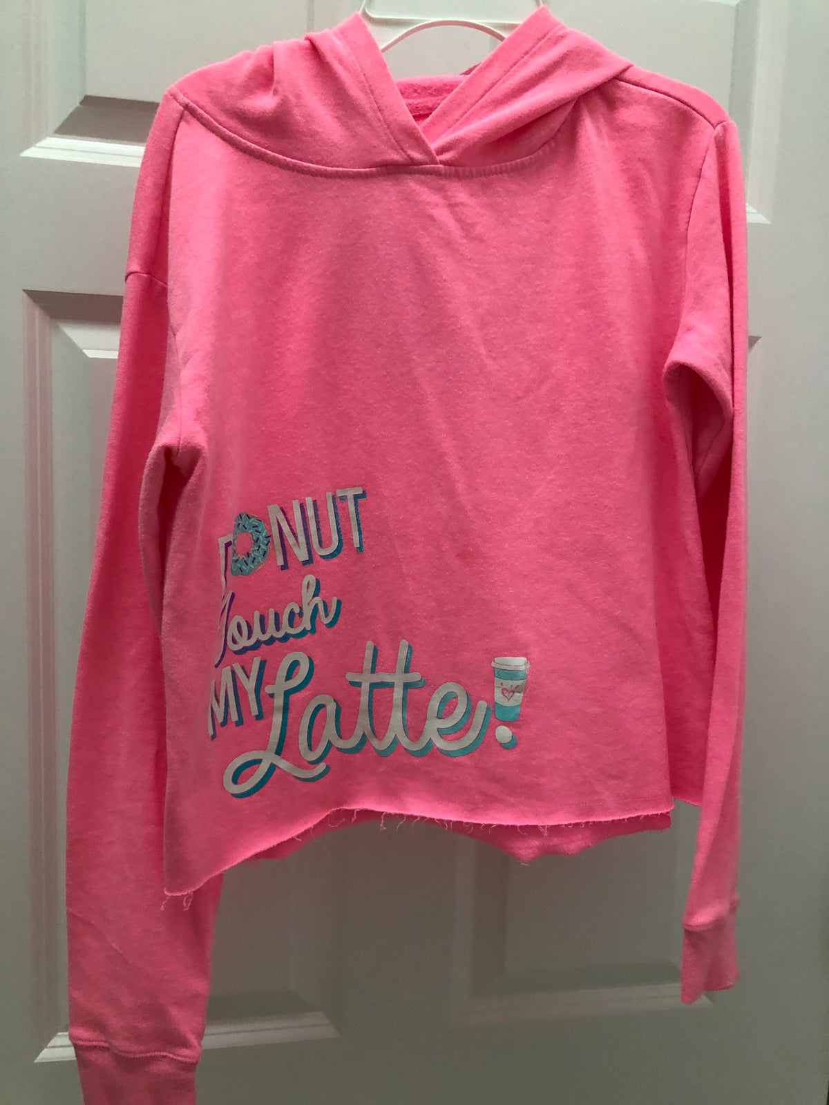Justice active hoody Pink. Long sleeve - size Youth - 14 (XL)