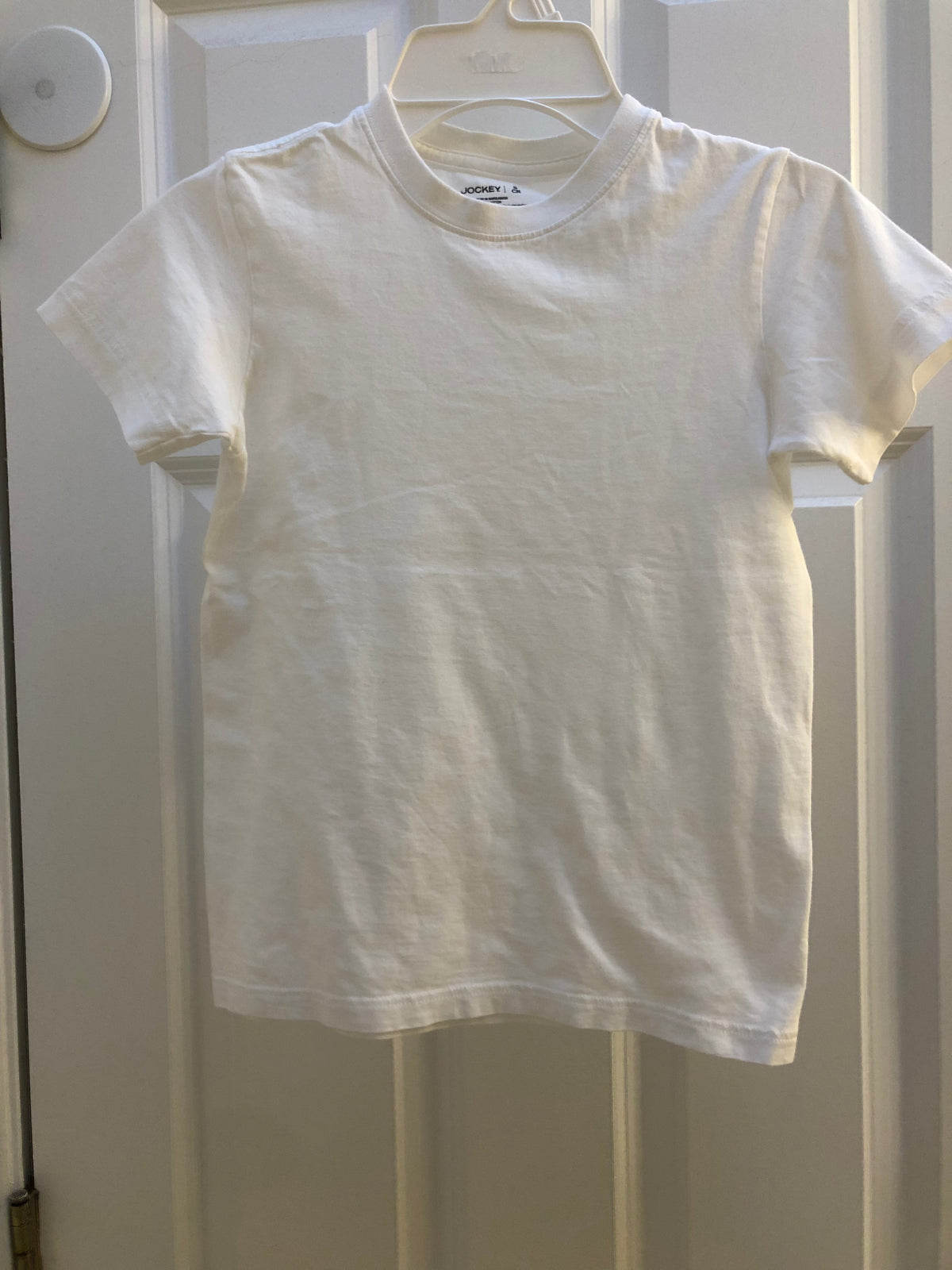White t-shirt Cotton - size Youth - 6 (S)