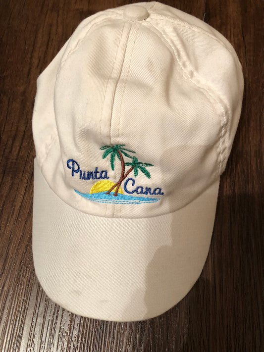 Punts Cana cap Beige w embroidery - size Toddler - 5T