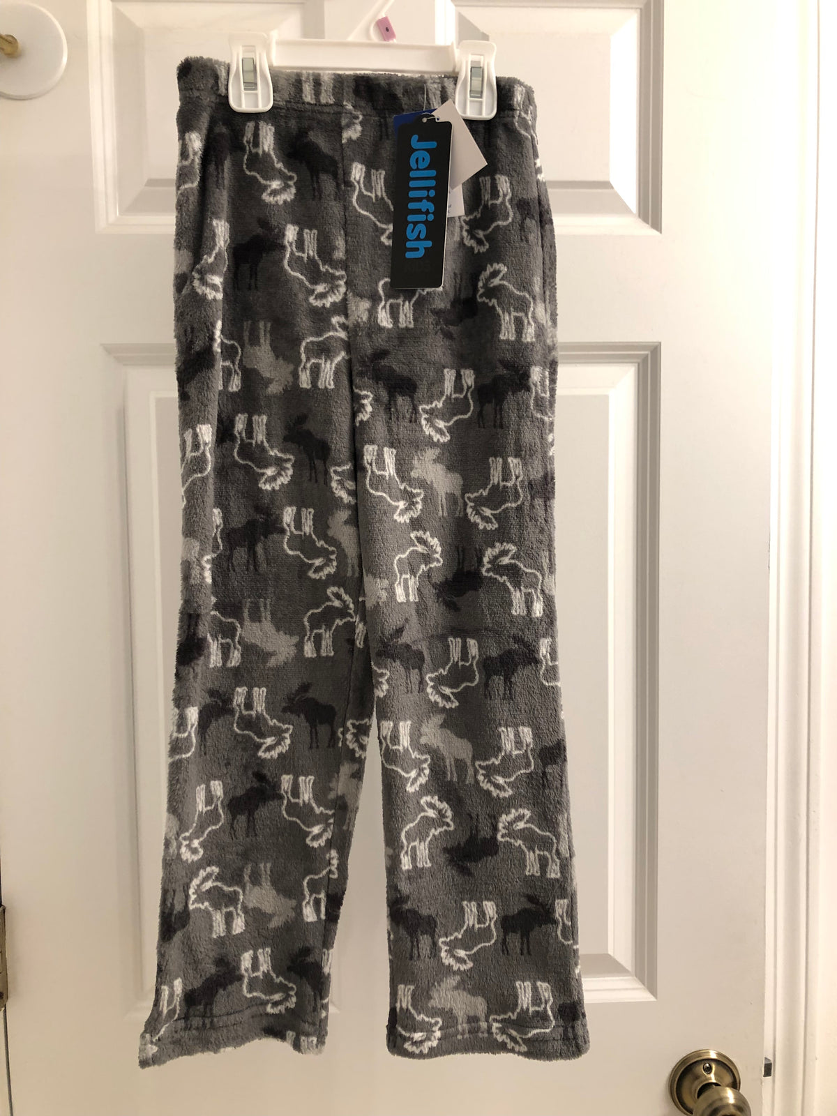New pajama pants Gray Moose - size Youth - 7 (S)