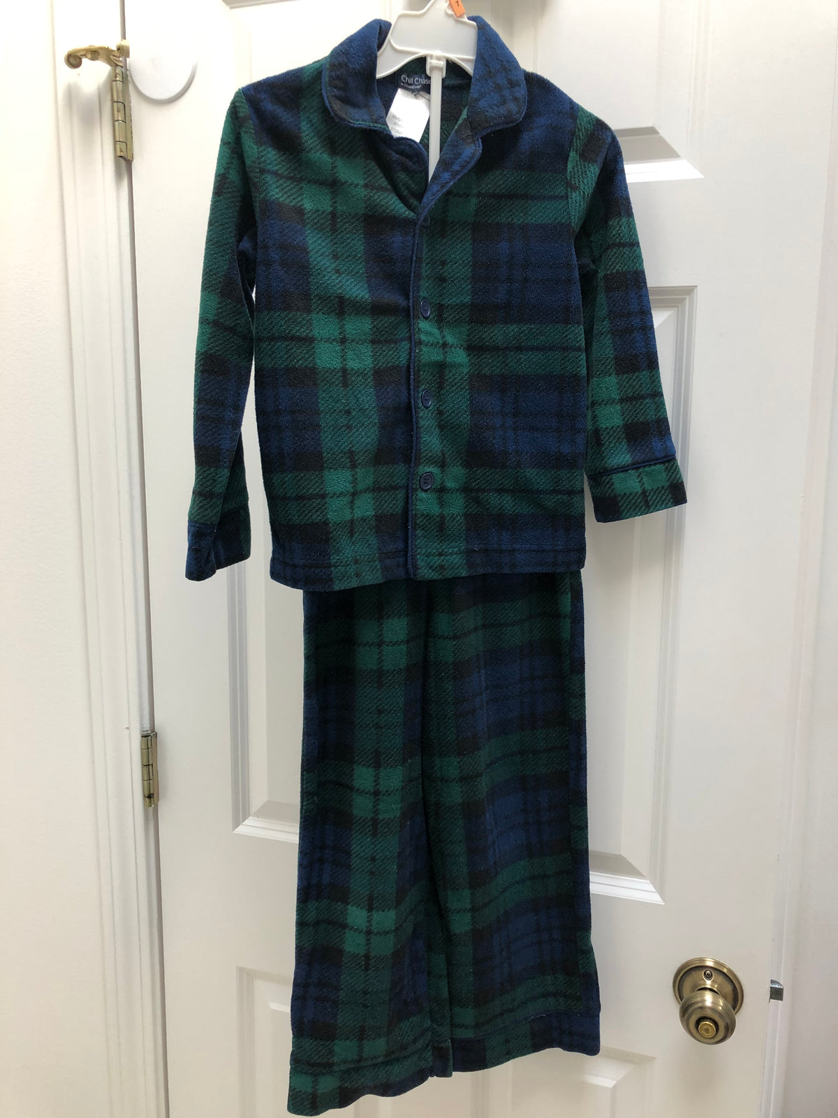 2 piece pajama Dark green blue - size Youth - 4 (XS)