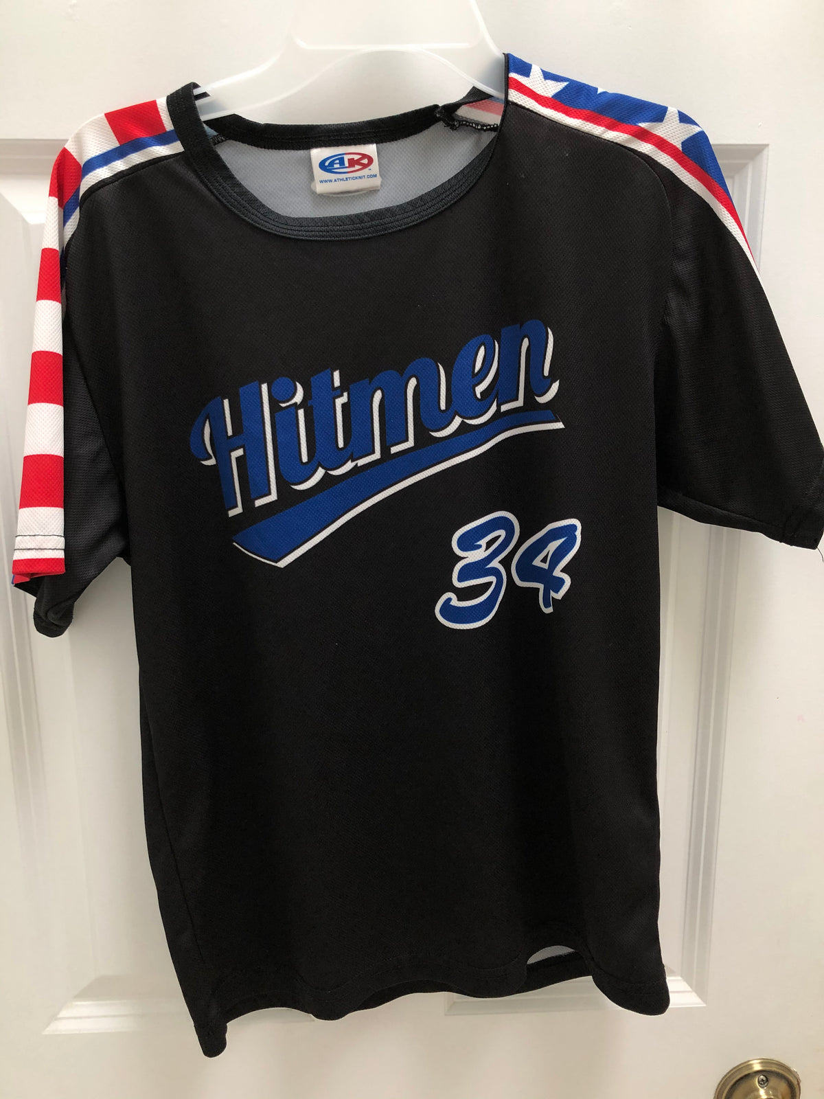 Black sport t-shirt Hitmann24 - size Youth - 12 (L)