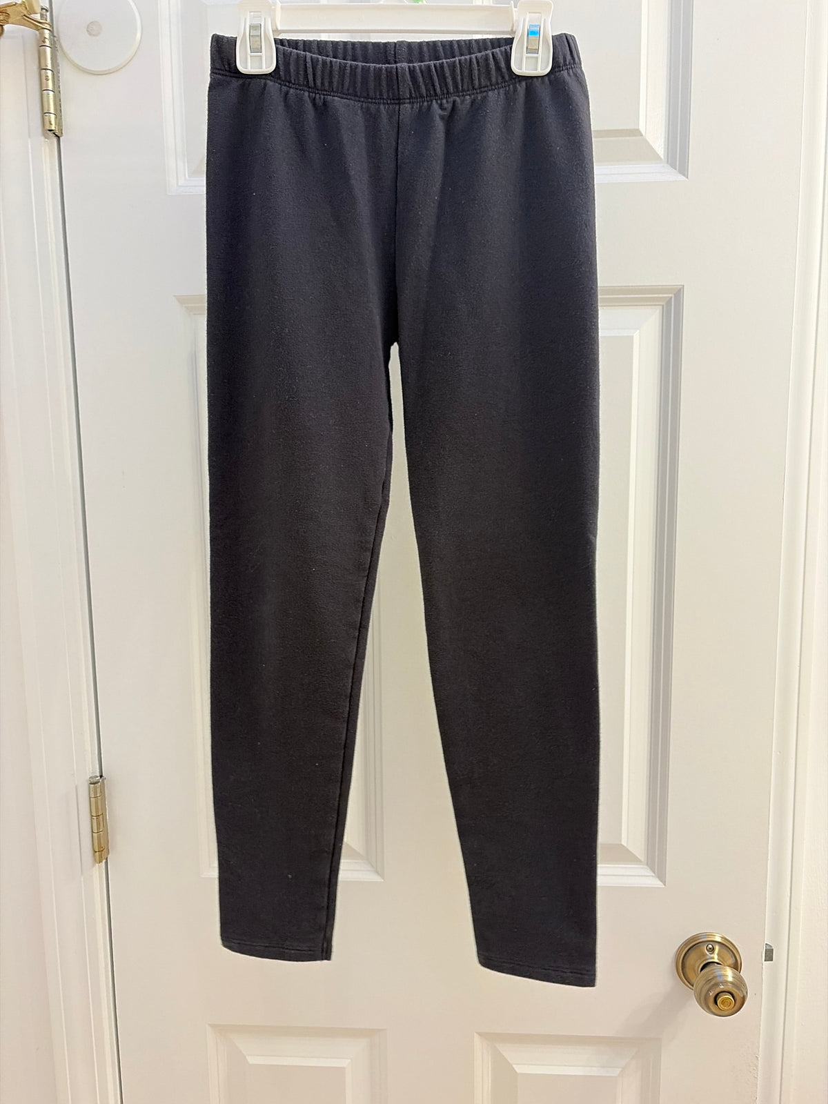 Fleece lined leggings. Black. Very warm - size Youth - 10 (L)