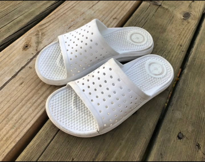 Beach Sandals white - size Shoes - Kids 13
