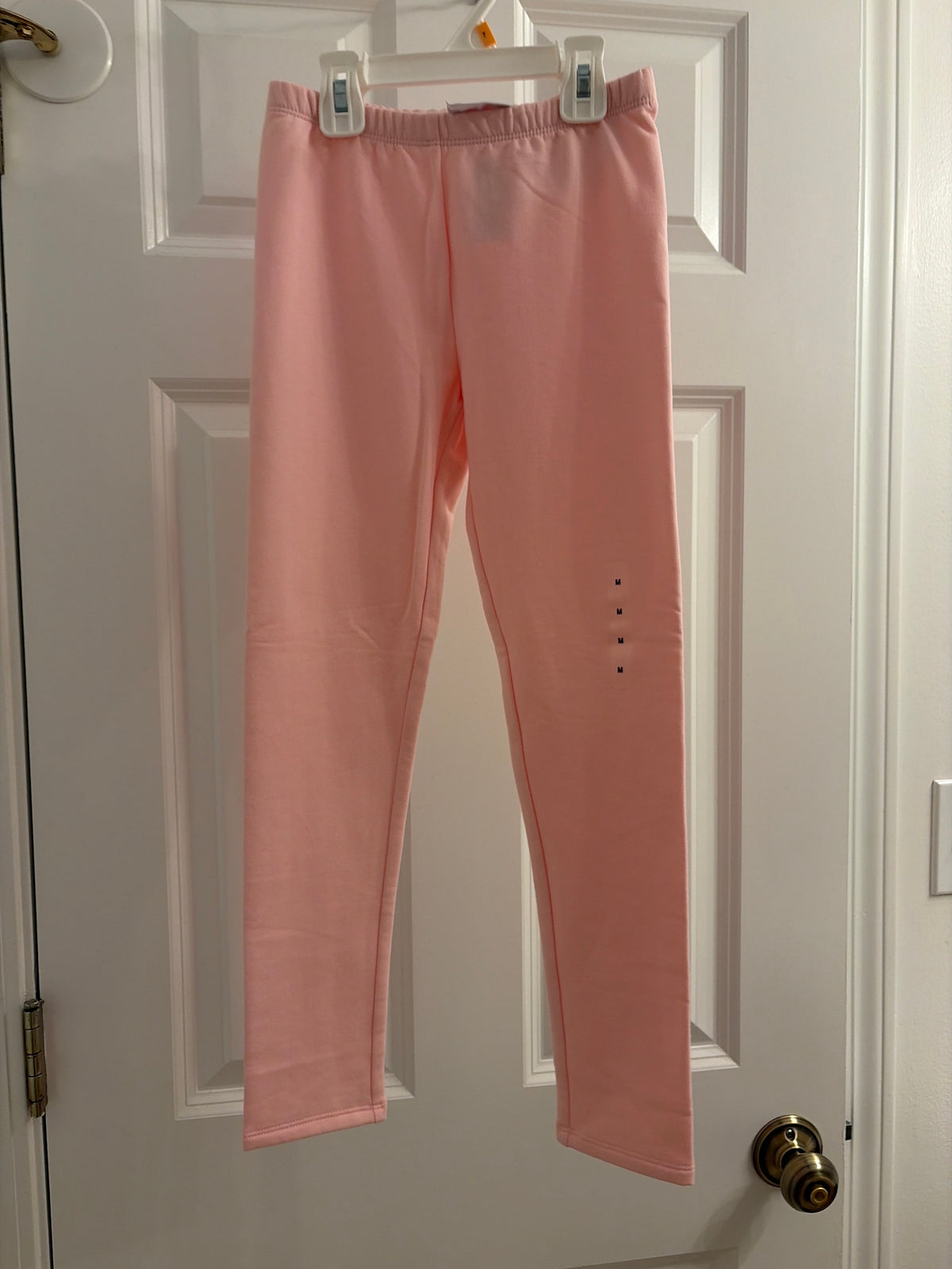 New fleece leggings Light pink - size Youth - 7 (S)