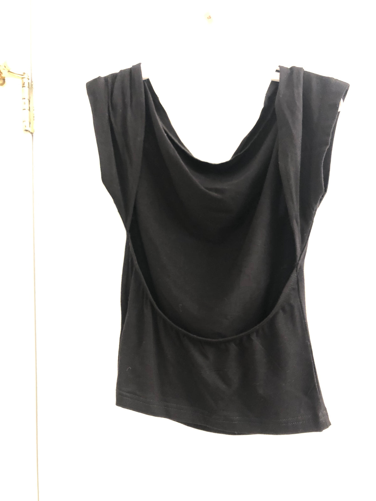 Black tank open back Photo show back - size Junior - XS (0/1)