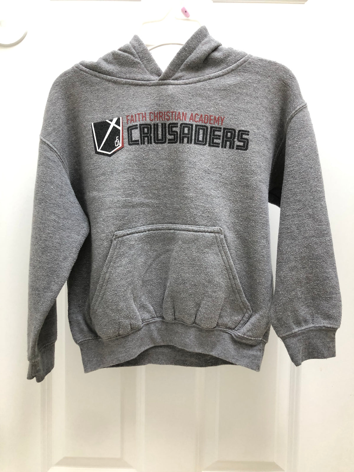Gray sweatshirt hoodie Very warm - size Youth - 6 (S)