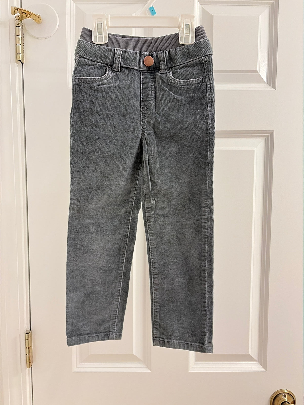 Gray velvet dress pants EUC - size Toddler - 5T