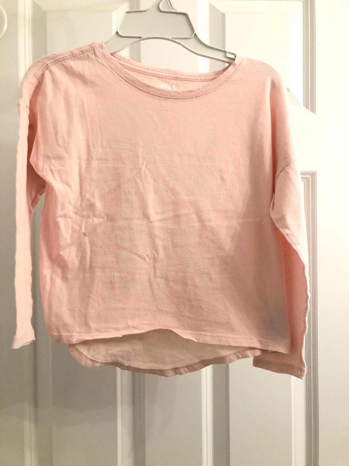 Pink long sleeve tee - size Youth - 6 (S)