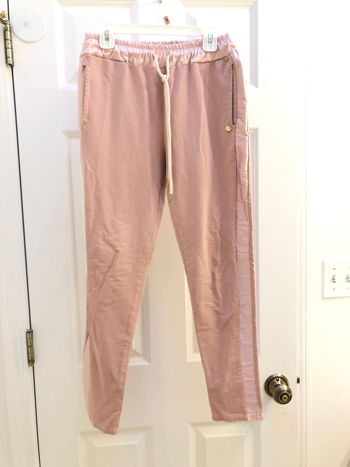 Pink leggings Italian made - size Youth - 14 (XL)