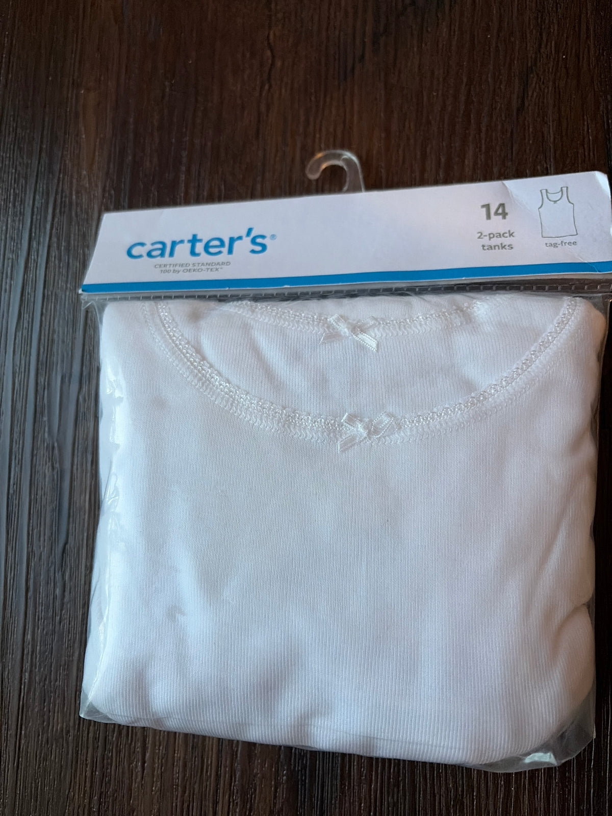New 2 under tanks 100% cotton - size Youth - 12 (L)