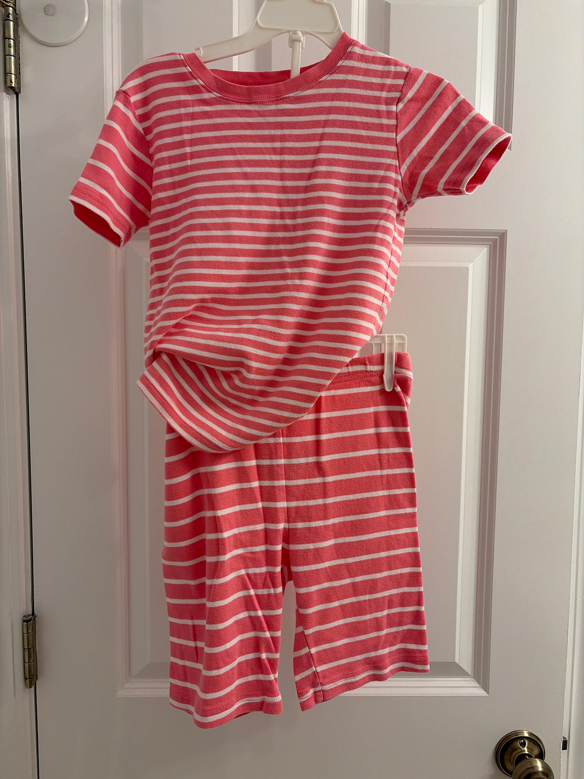 Striped pink pajama Shorts - size Youth - 8 (M)