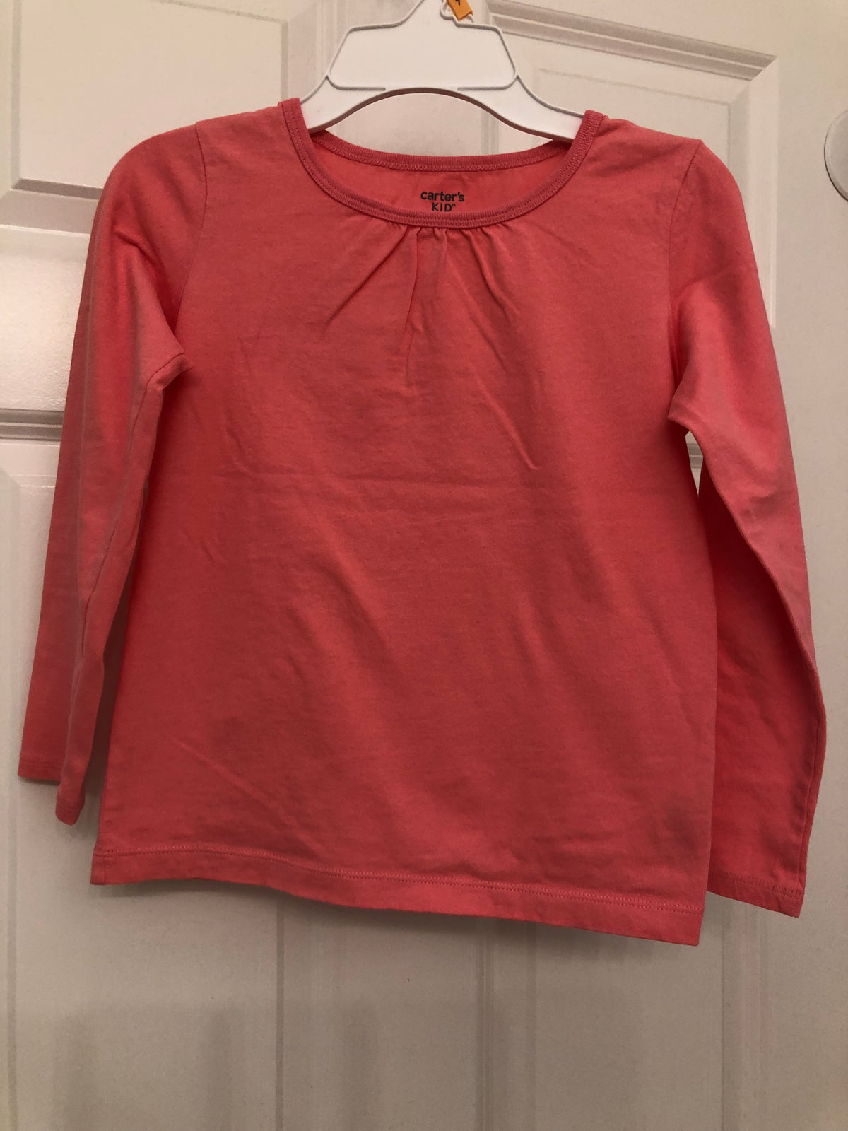 Carters new tee Long sleeve pink - size Youth - 7 (S)
