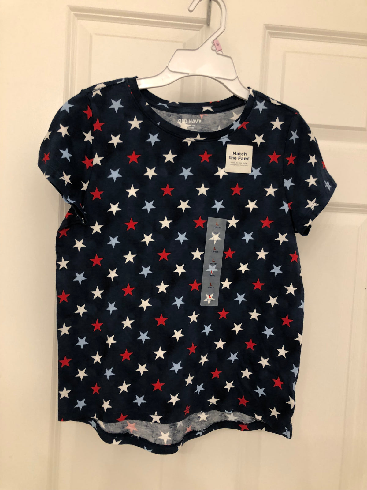 ON navy t-shirt Stars - size Youth - 10 (L)