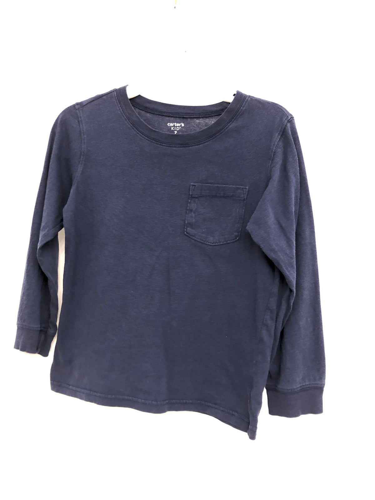 Carters long sleeve tee Navy blue - size Youth - 6 (S)