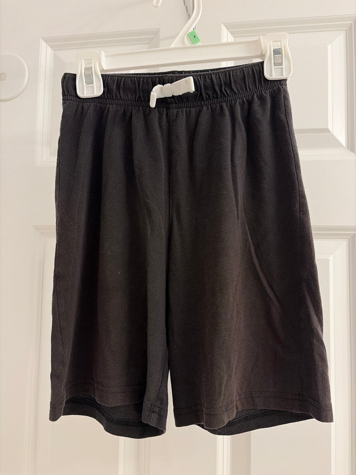 Black cotton shorts - size Youth - 7 (S)