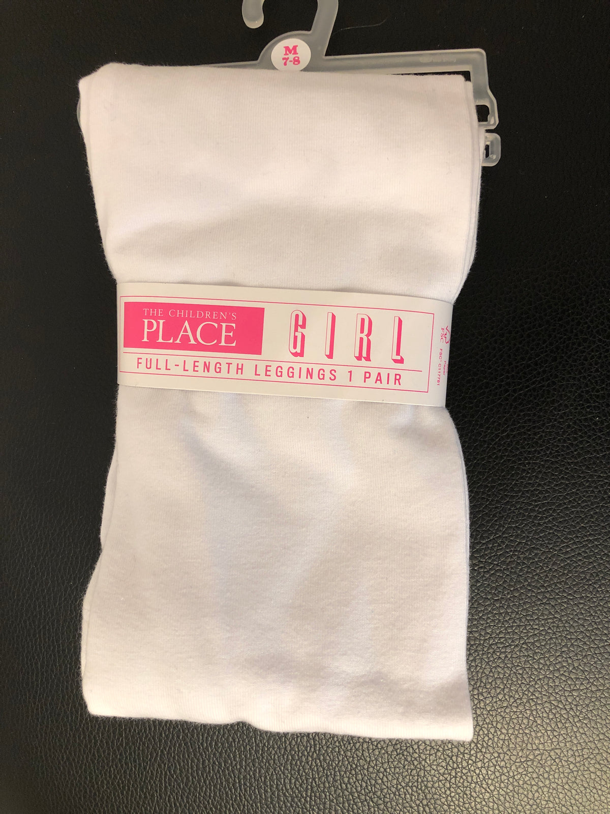 New white leggings Cotton - size Youth - 7 (S)