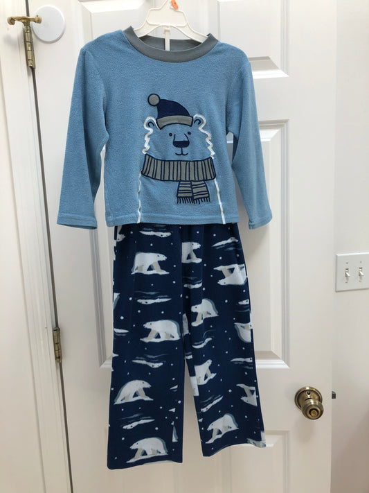 2 piece pajama Blue bear - size Youth - 5 (XS)