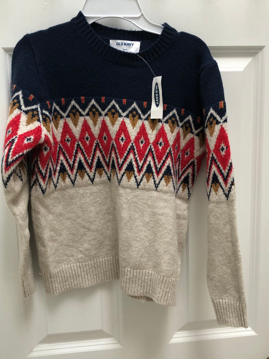 Blue cream sweater New. Size 6/7 - size Youth - 6 (S)