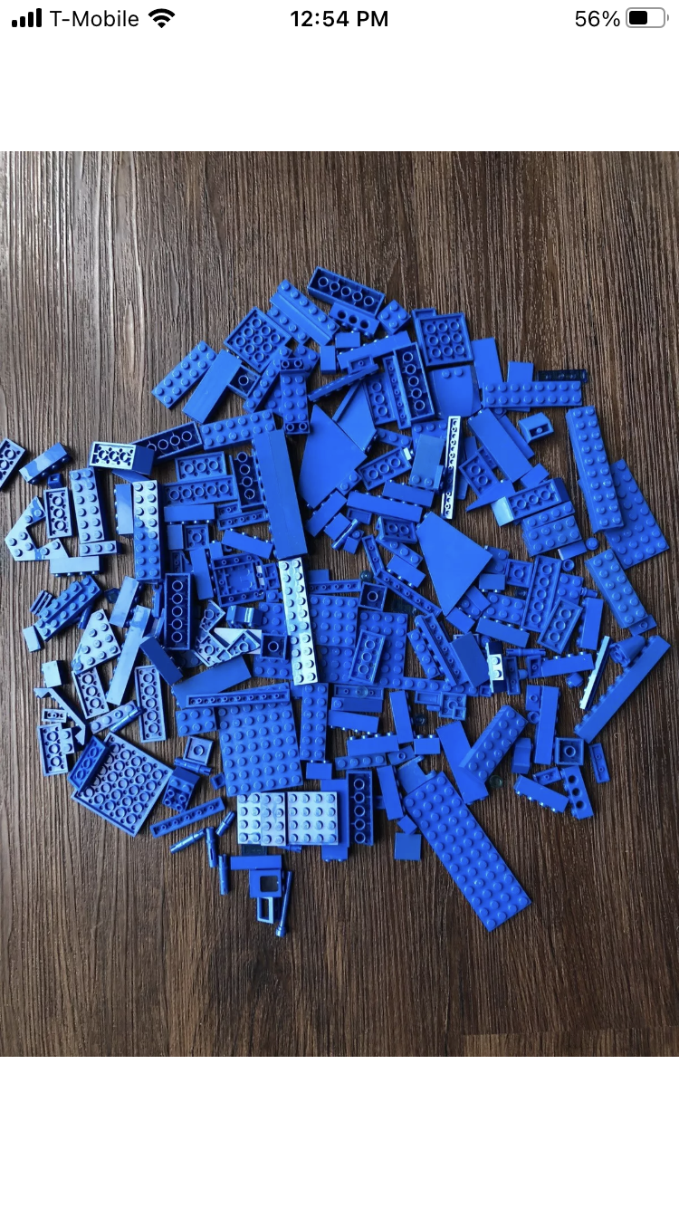LEGO blue pieces lot
