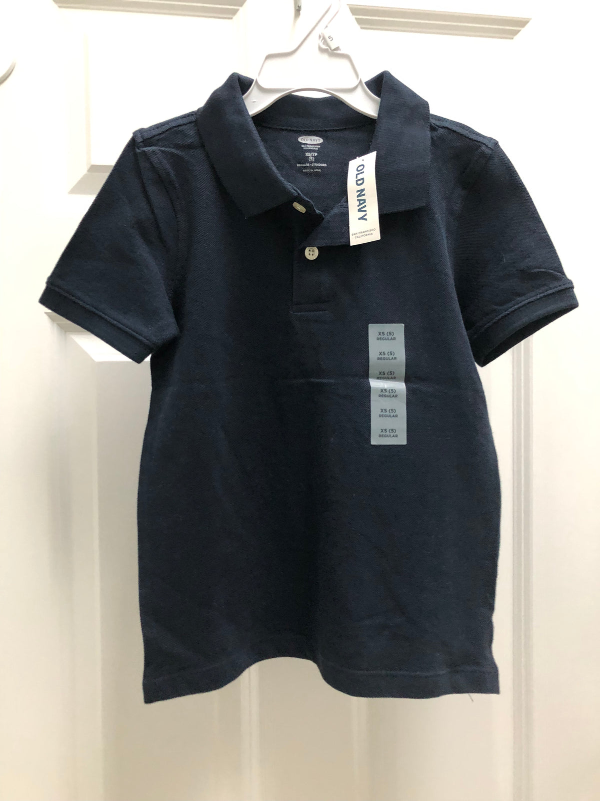 New polo uniform Navy blue - size Youth - 5 (XS)