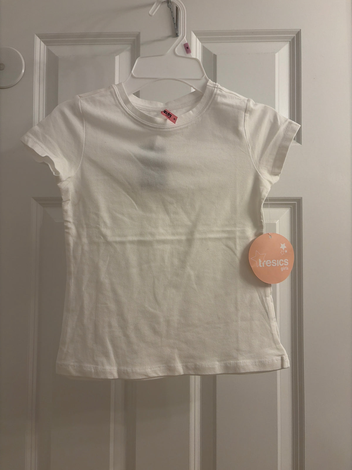 New white t-shirt - size Youth - 5 (XS)
