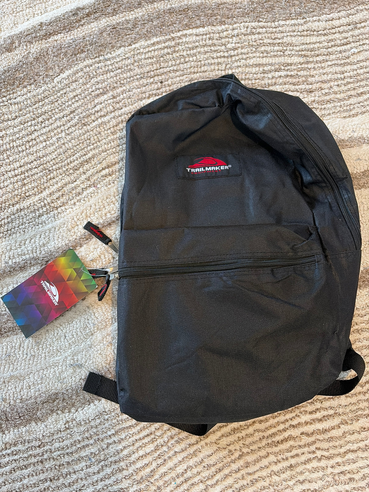 New black backpack