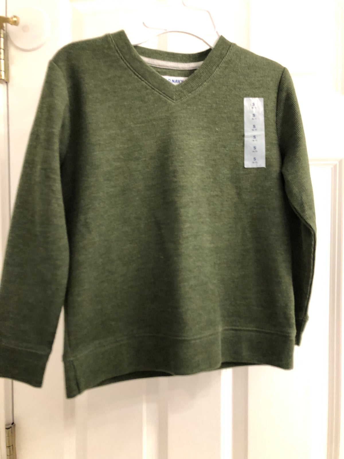 New green dress sweater Old navy - size Youth - 7 (S)