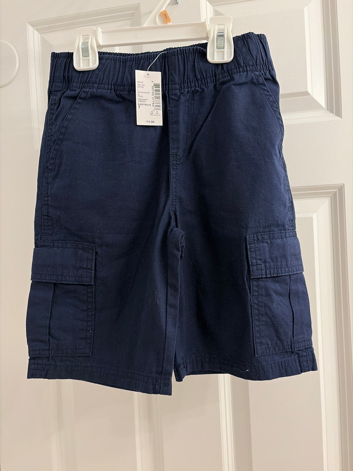 New CP shorts Navy blue 100% cotton - size Youth - 7 (S)