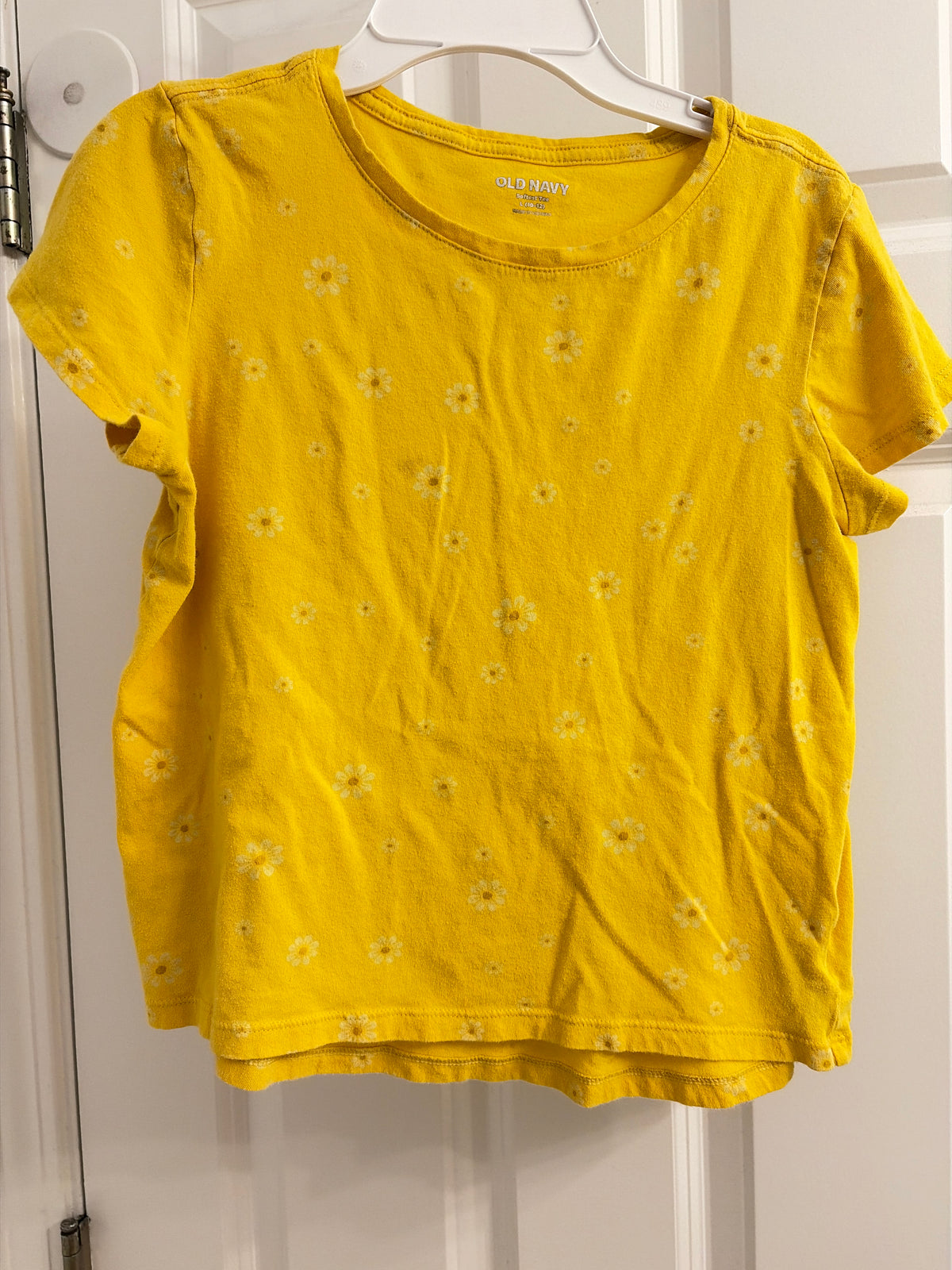 Yellow t-shirt Cotton - size Youth - 7 (S)