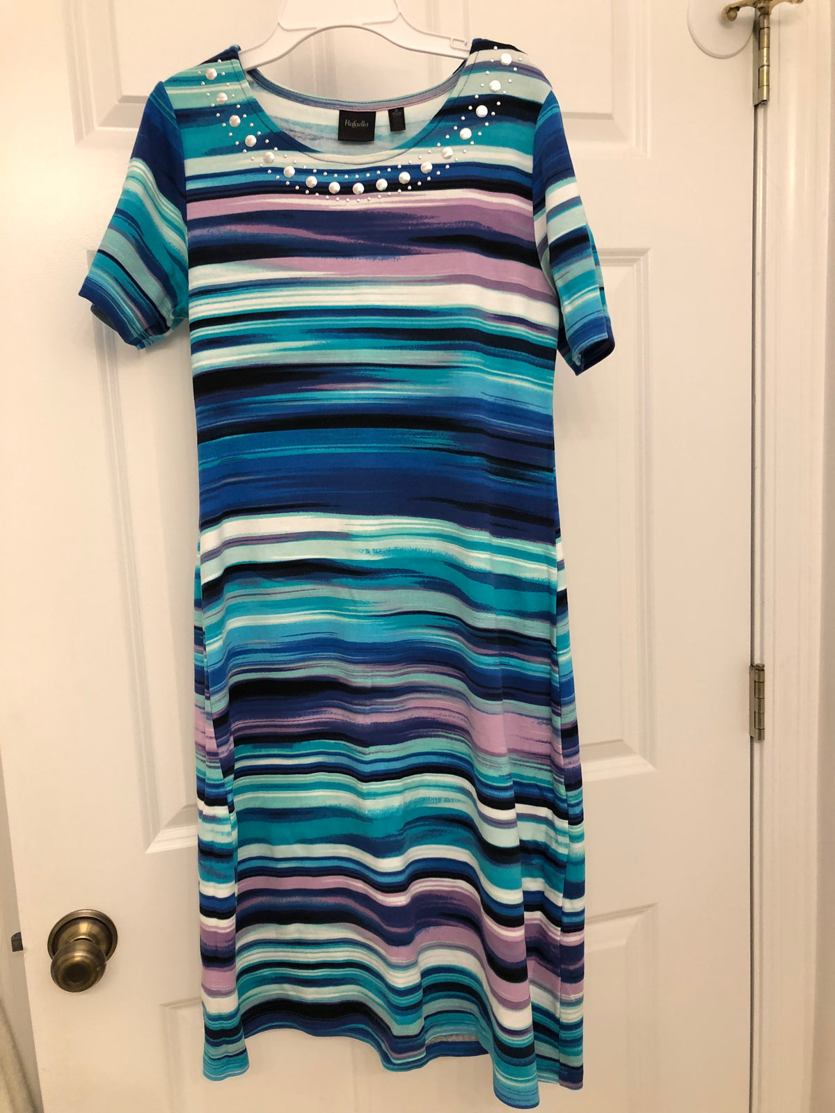 Like new dress Turquoise stripes - size Women - S (4/6)