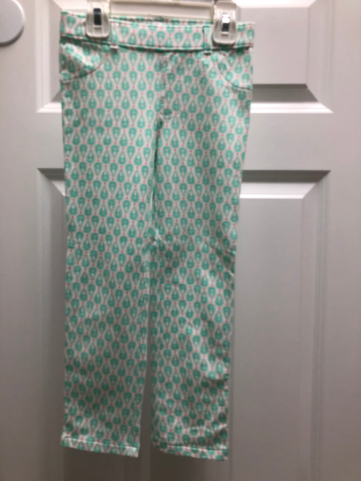 New dress pants Turquoise  rain drops - size Toddler - 4T