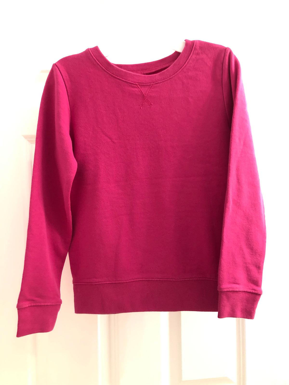 Hot pink sweatshirt Cotton blend - size Youth - 8 (M)