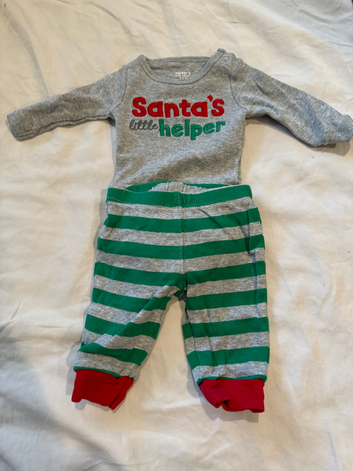 Carters onesie and pants Christmas - size Month - Newborn