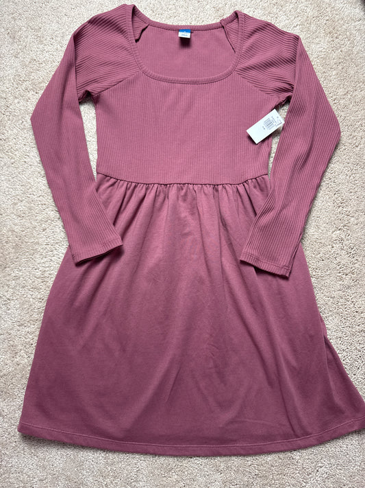 Old Navy dress - NWT - Dusty rose - pockets! - size Youth - 8 (M)