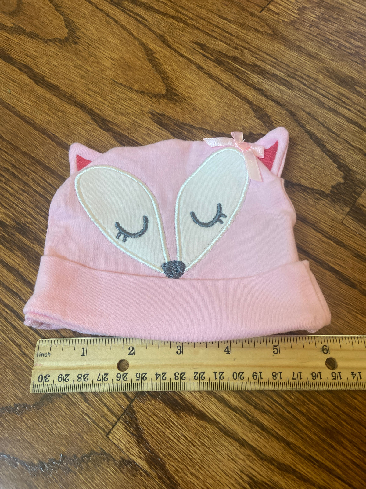Fox winter hat - size Month - 0-3 / 3M