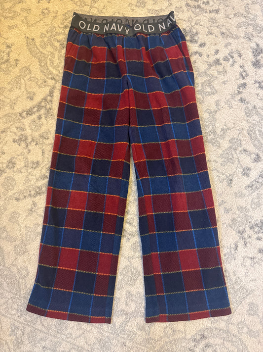 Old Navy fleece lounge plaid pants - soft! - size Youth - 6 (S)