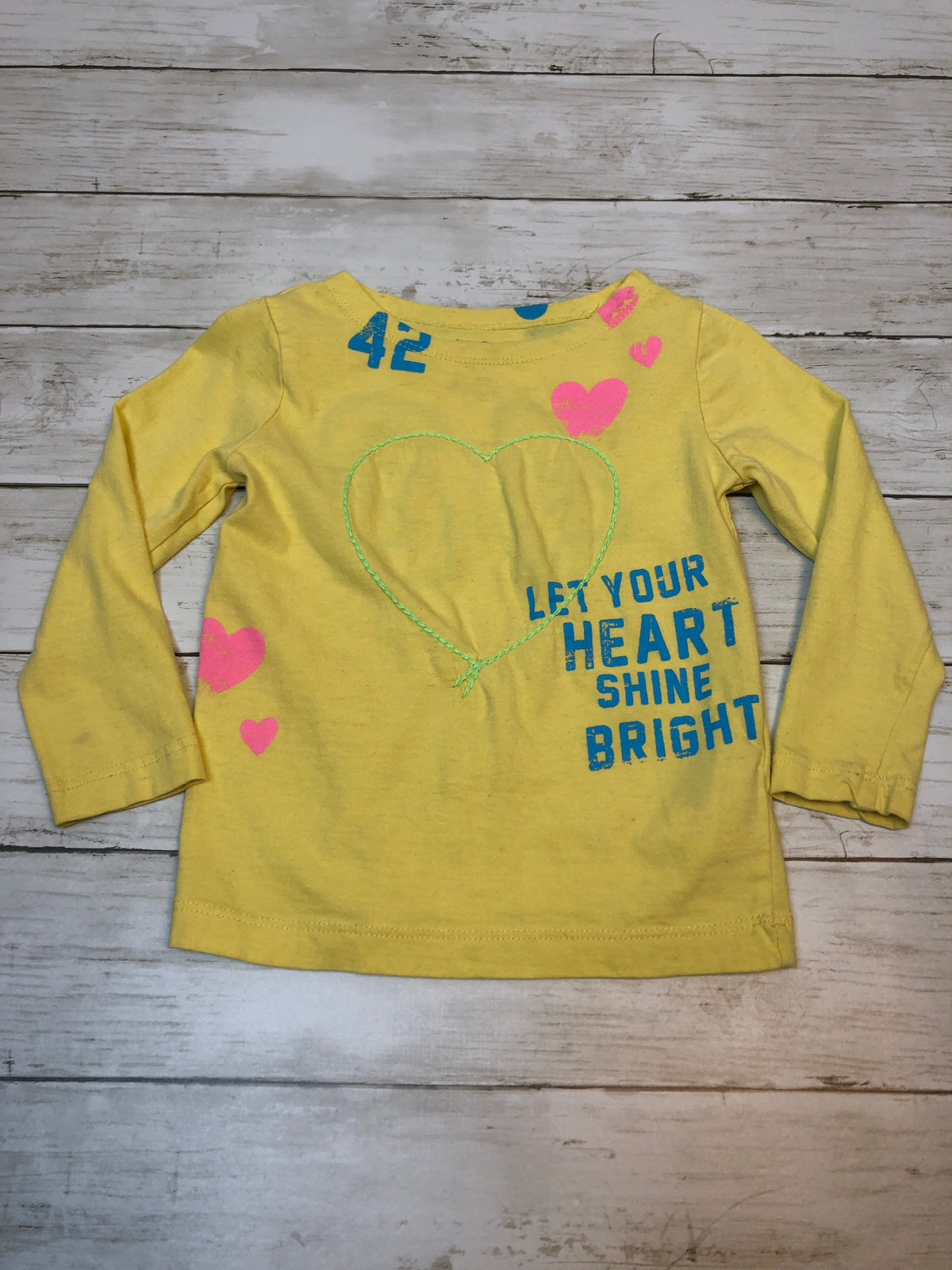Joe Fresh yellow 42 top Small mark on sleeve - Seller request to remove
